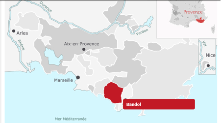 Bandol Map 